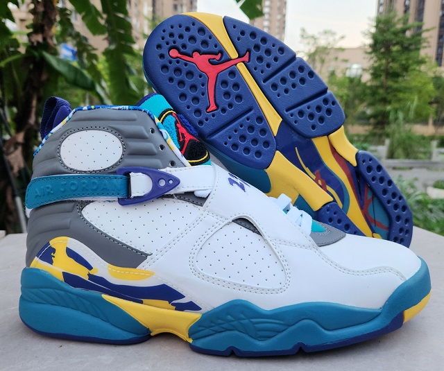 Air Jordan 8 Retro 2024 VIII White Aqua [Cheap Air Jordan Shoes 8 19]